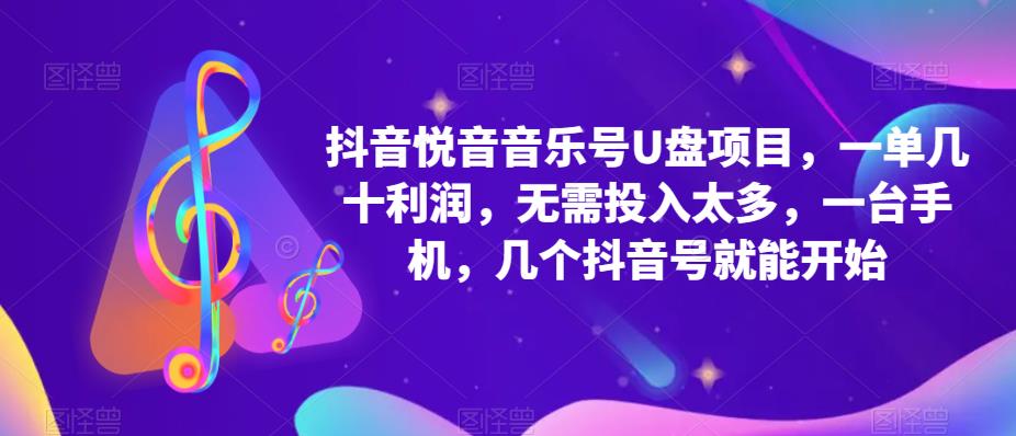 抖音音乐号U盘项目 一单几十利润 无需投入太多 一台手机 几个抖音号就开始-颜夕资源网-第10张图片