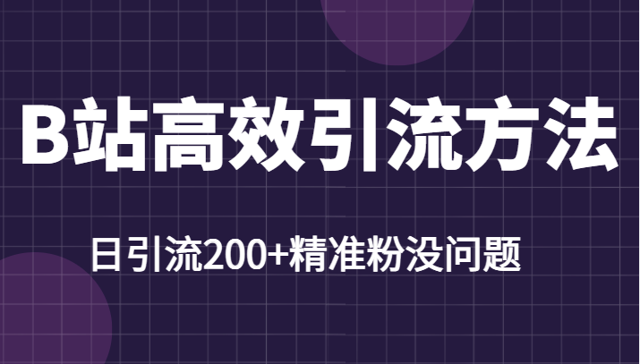 B站高效引流方法，学会这一招，日引流200+精准粉没任何问题-颜夕资源网-第10张图片