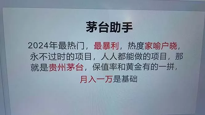 魔法贵州茅台代理，永不淘汰的项目，抛开传统玩法，使用科技，命中率极高-颜夕资源网-第12张图片