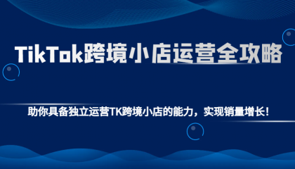 TikTok跨境小店运营全攻略：助你具备独立运营TK跨境小店的能力，实现销量增长！-颜夕资源网-第12张图片